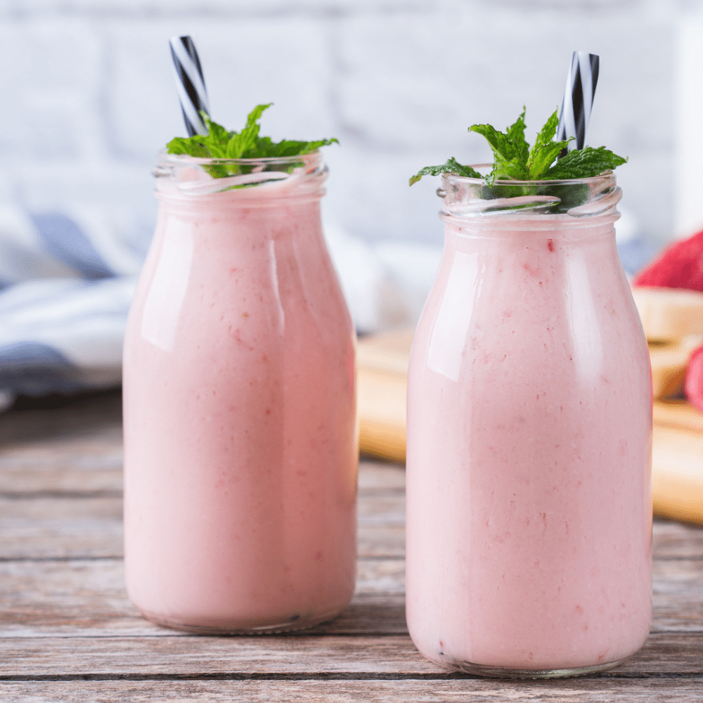 Pineapple pink smoothie